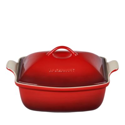 Enameled Stoneware Covered Baker