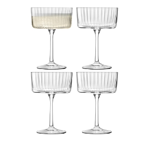 Lsa Gio Line Champagne Cocktail Glass, Set Of 4 In Clear