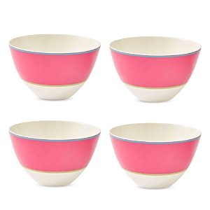 Spode Calypso Bowls, Set Of 4 In Pink