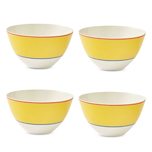Spode Calypso Bowls, Set Of 4 In Yellow