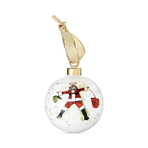 Spode Doodles Best In Snow Bauble In White