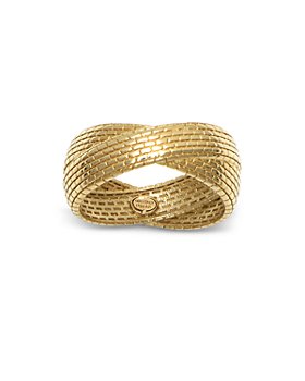 Bloomingdale's - Textured Crossover Statement Ring in 14K Yellow Gold