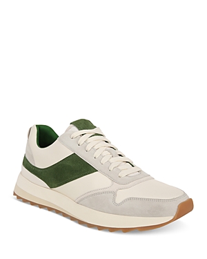 Vince Men's Edric Lace Up Trainers In Horchata/palm Leaf