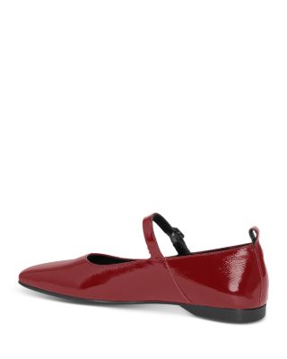 Women's Delia Square Toe Ankle Strap Flats