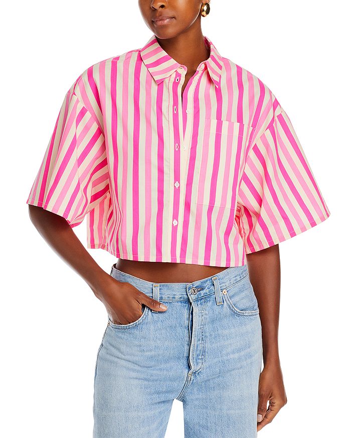 Essentiel Antwerp Ezra Cropped Oversized Shirt Bloomingdale's