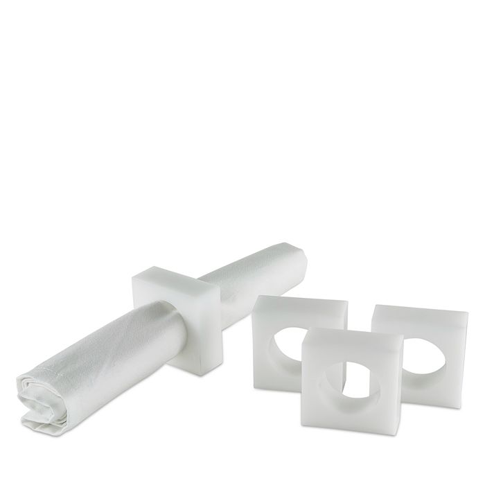 Lucite deals napkin rings