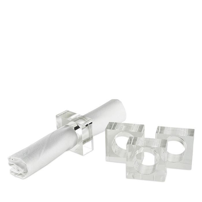 Lucite napkin rings store