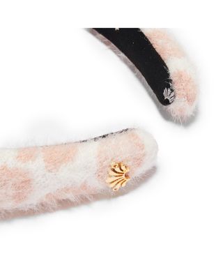 Lele Sadoughi Alice Leopard Print Headband NWT Lele Sadoughi Leopard Knit Alice Headband in Pink  main image 4