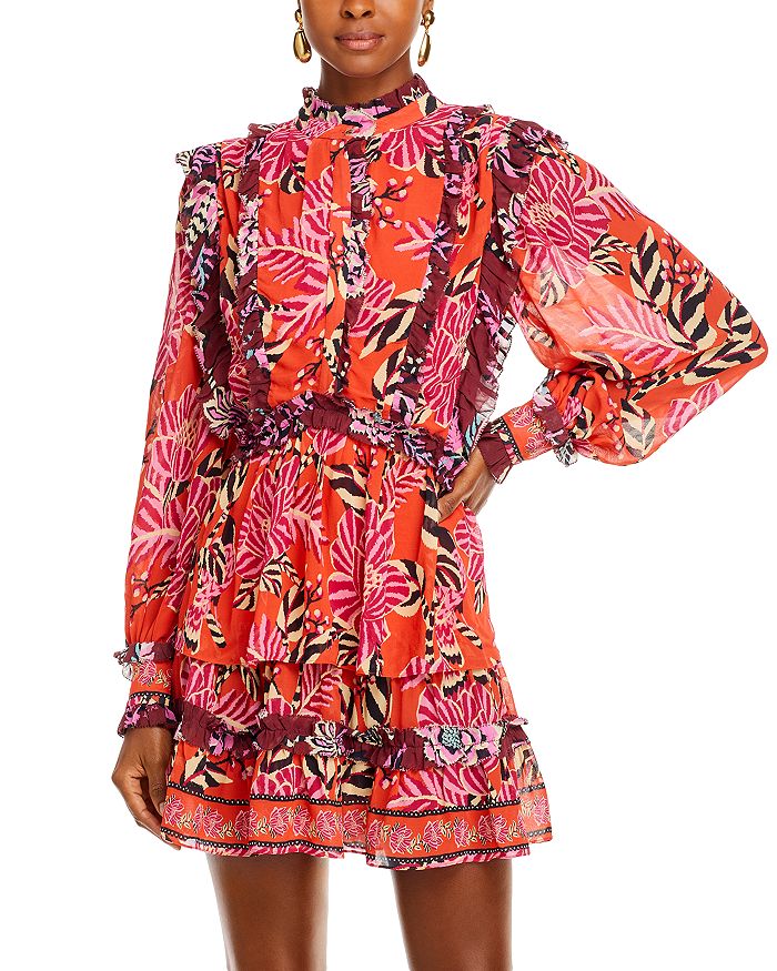 FARM Rio Ruffled Tiered Mini Dress | Bloomingdale's