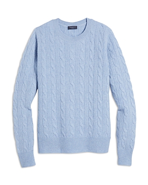 Shop Vineyard Vines Cable Knit Cashmere Sweater In Jake Blue