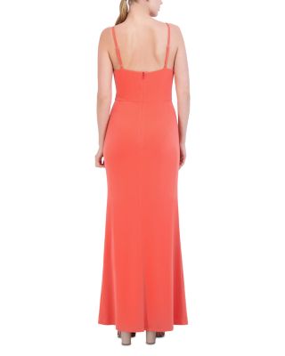 Laundry by Shelli Segal Asymmetrical Neck Evening Gown | Bloomingdale's  Women