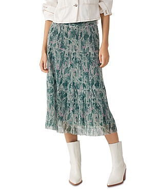 Shop Ba&sh Ba & Sh Voly Tiered Skirt In Green