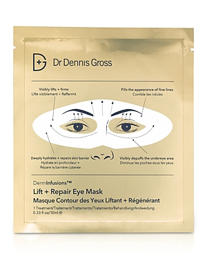 Shop Dr Dennis Gross Skincare Derminfusions Lift + Repair Eye Masks, Set Of 4