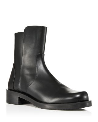 Stuart Weitzman Women's 5050 Bold Zip Leather Booties