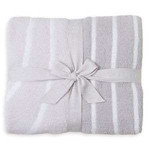 Barefoot Dreams Cozychic Endless Road Blanket In Silver Multi