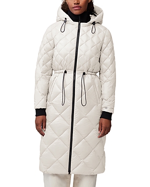 Soia & Kyo Aime Lightweight Long Down Coat In Powder