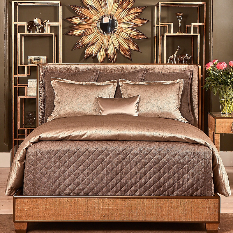 Ann Gish Imprint Duvet Cover Set, Queen In Bronze