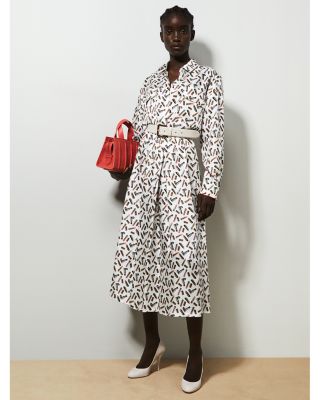 【関税＆送料込み】Max Mara Printed Silk Shirt Dress Max Mara RIMMEL Printed silk shirt dress | REVERSIBLE