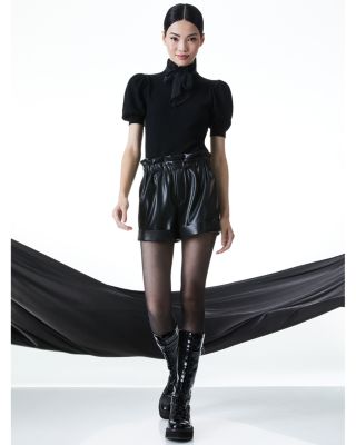 Reagan Faux Leather Shorts