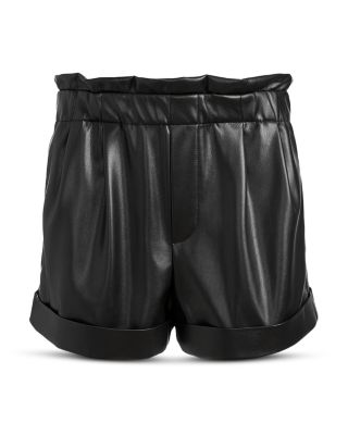 Reagan Faux Leather Shorts