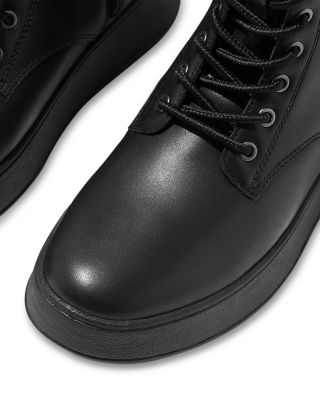 Women's F Mode Leather Platform Ankle Boots