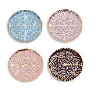Talianna Lily Pad Plates, Set Of 4 In Multi