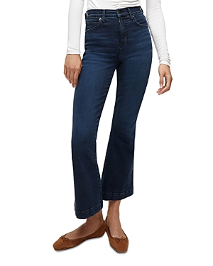 Veronica Beard Carson High Rise Flare Ankle Jeans In Soul Search