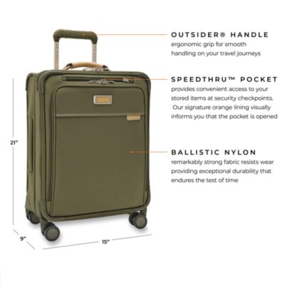 Baseline Global Carry On Spinner Suitcase