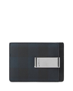 Burberry - Chase Check Money Clip Card Case