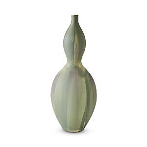 Global Views Helios Washed Green Vase, Large In Green
