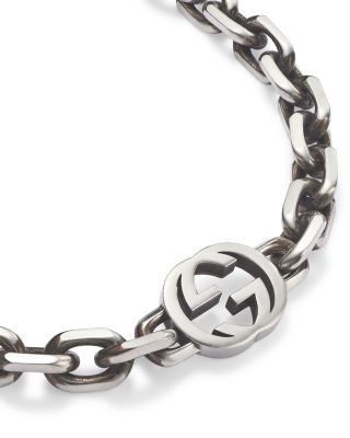 Sterling Silver Interlocking Chain Bracelet