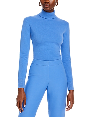 Lafayette 148 Cashmere Turtleneck Sweater In Blue Iris