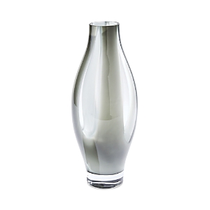 Global Views Fly Through Glass Vase, Medium In Gray