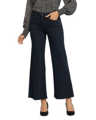 NYDJ - Teresa Wide Leg Frayed Ankle Jeans in Riverwalk