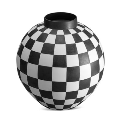 Damier Extra Large Porcelain Vase