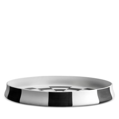 Damier Round Porcelain Platter