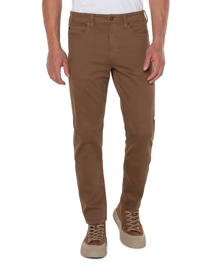 Liverpool Los Angeles Kingston Modern Slim Straight Fit Jeans In Wheat