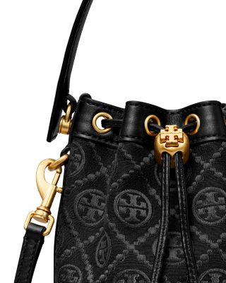 Mini T Monogram Jacquard Bucket Bag