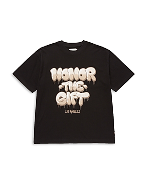 Honor The Gift Amped Up Short Sleeve Logo Tee In Black
