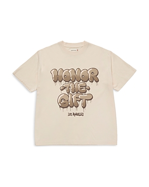 Honor The Gift Amped Up Short Sleeve Logo Tee In Bone