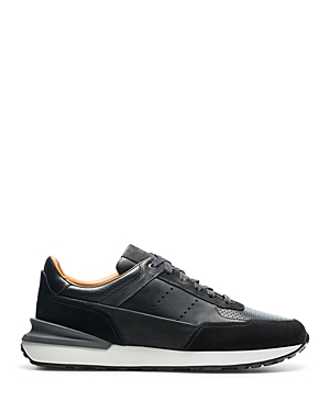 Magnanni Men's Rueda Lace Up Modern Running Sneakers In Black