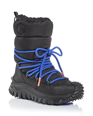 Moncler Men's Trailgrip Apres Quilted Snow Boots In Black