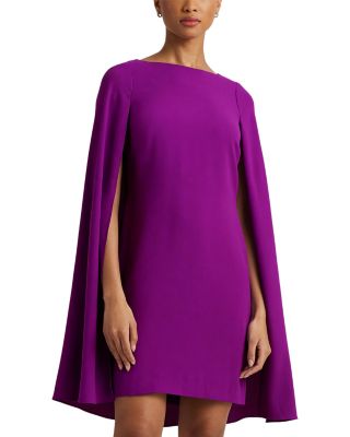 Ralph Lauren Cape Overlay Dress Bloomingdale s