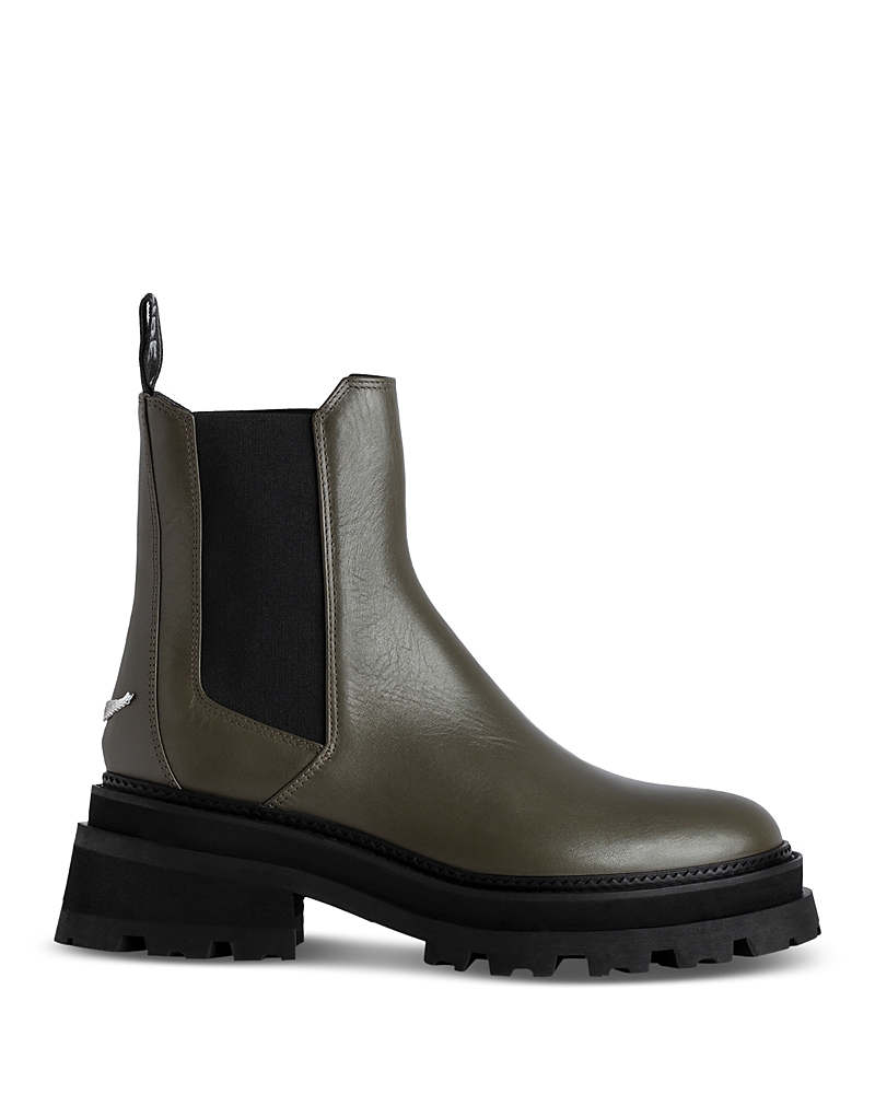 Zadig & Voltaire Women's Ride Stretch White Chelsea Boots