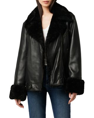 Bloomingdales petite leather jacket best sale