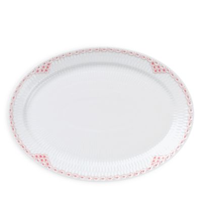 Coral Lace Oval Dish