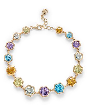 Bloomingdale's - Multi Gemstone Hexagon Bracelet in 14K Yellow Gold