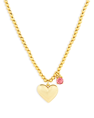 Aqua X Kerri Rosenthal Heart Pendant Necklace In 14k Gold Plated, 16 - 100% Exclusive
