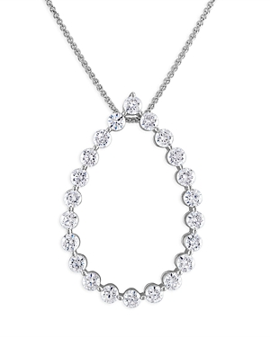 Bloomingdale's Diamond Open Pear Pendant Necklace in 14K White Gold, 2.25 ct. t.w.