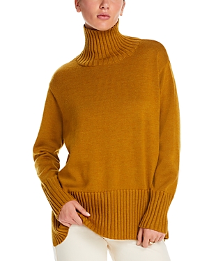 Eileen Fisher Wool Turtleneck Sweater In Arnca